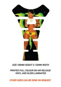 Motorcycle Fuel Tank Protector Sticker Graphic Decal Laminated TG03 - Picture 1 of 1