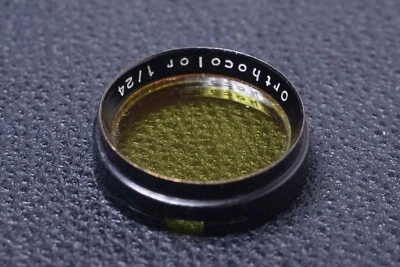 ✅ LIFA ORTHOCOLOR 1/24 YELLOW 25MM FILTER VINTAGE LENS OR CAMERA SCREW IN   12-4 - Image 1 of 2