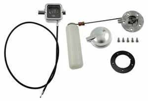 VW TYPE 1 BUG 1962-1967 BEIGE FACE MECHANICAL GAS FUEL GAUGE WITH SENDING UNIT - Picture 1 of 7