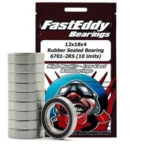 FAST EDDY TFE270 REPLACEMENT SEALED BEARINGS 12X18X4 6701-2RS (10 PC) UPGRADE - Picture 1 of 1