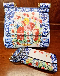 Neu mit Etikett VM Mode Kiss klassische Damenhandtasche Handtasche mit Geldbörse & Schultergurt - Bild 1 von 13