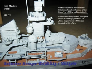 Kreuzer Seydlitz / Lützow 1/350 Bird Models Resin Umbausatz / conversion set