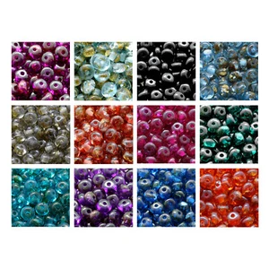TIFFANI Round Oval Beads in 6mm, 8mm Sizes Many Colors Hole Size 2mm - Picture 1 of 15