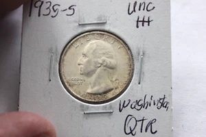 1935-S     UNC+++    WASHINGTON QUARTER - Picture 1 of 2