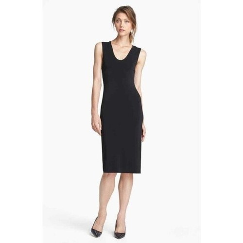 Alexander Wang abito midi nero senza maniche in jersey elasticizzato medio