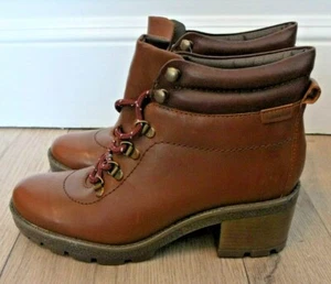 BOTTERO Leather Ankle Boots Size 38 US 7 New Braun - Picture 1 of 6