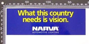NARVA AUTOMOTIVE LIGHTING AUSTRALIA ADVERTISING PROMO STICKER - Picture 1 of 1