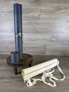 Delantal masónico vintage blanco con tubo de almacenamiento del norte de Georgia masón - Imagen 1 de 9