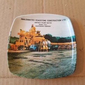 Mebel Aschenbecher Vintage Amalgamated Roadstone Construction Marini Italy - Bild 1 von 7