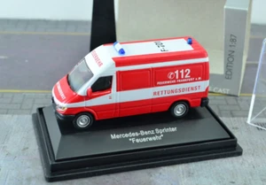 Schuco Mercedes Benz Sprinter Van German Fire Dpt. Diecast 1:87 HO Scale - Picture 1 of 2