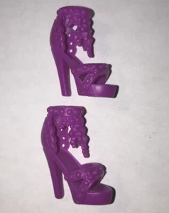 Barbie Doll Purple Ankle Strap  Heels Preowned Great Condition #11 - Picture 1 of 5