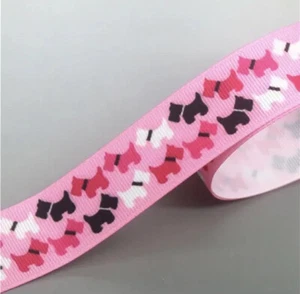 Scottish Terrier Dog Grosgrain Ribbon 22mm - 2 Metres, Australian Seller - Picture 1 of 1