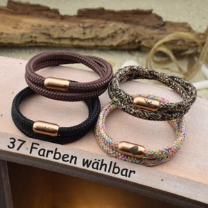❦ Armband LEVI | personalisierte Gravur | 6mm Segeltau | Magnetverschluß | 02 ❦ - Bild 1 von 11