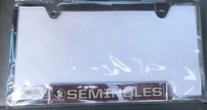Florida State Seminoles FSU Chrome Metal License Plate Frame for your Car Truck - Picture 1 of 4