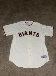 Majestic San Francisco Giants Brandon Belt CoolBase Jersey Home Ivory Mens Large - Picture 1 of 12
