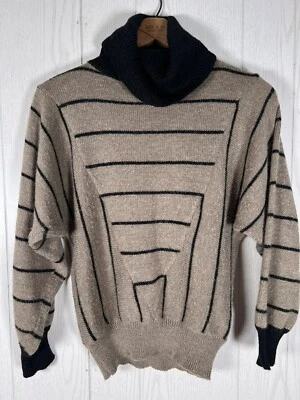 Suéter Vintage Años 80 Adolfo Nueva York Angora Raglán Dolman Diseñador Minimalista S Foto 1 de 4