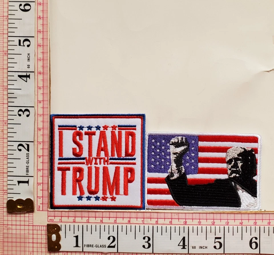 I Stand With Trump Jacket Vest Hat Patches Appliques Lot Iron On lot a - Image 1 of 1
