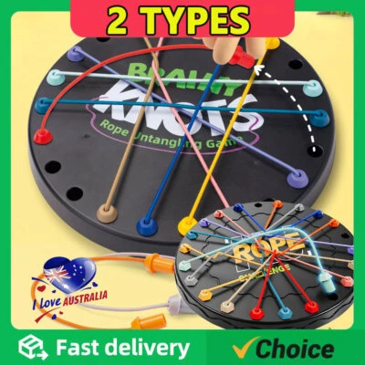 Brainy Knots Rope Untangling Table,Logic Puzzle Board Game Kids Educational Toy - image 1 of 4
