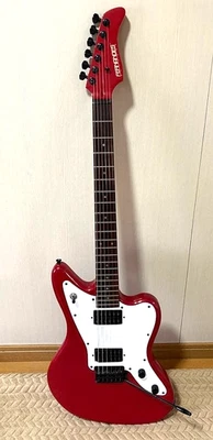 Guitarra rara Fernandes JG-45 Jaguar Jazz Master roja metálica de colección 1999 Japón Foto 1 de 4