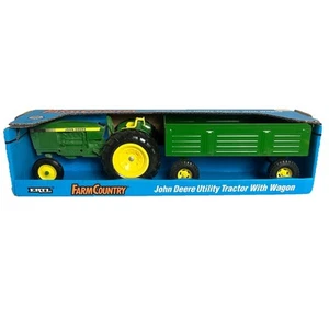 Tractor utilitario John Deere 2040 1979 Ert escala 1:16 vintage con vagón #518, nuevo en caja - Imagen 1 de 9