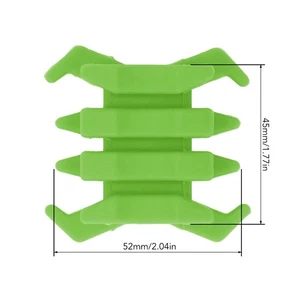 (Green)1 Pair Rubber Archery Bow Limbs Vibration Damper Dampener Crab Shaped - Picture 1 of 12