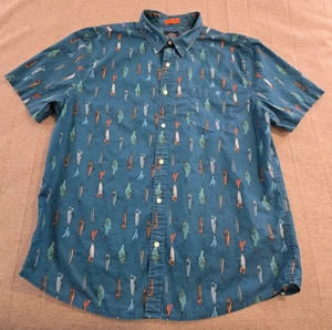 Señuelos de pesca informales con botones de rendimiento manga corta St John's Bay XL para hombre - Imagen 1 de 8