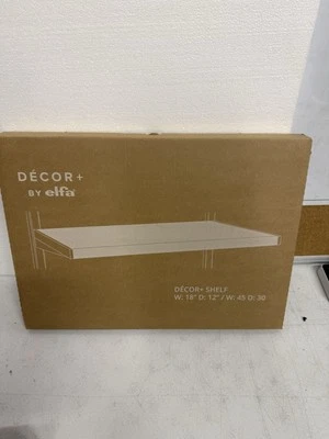 Decor +By Elfa Decor + Shelf (607541) - 18” Wide x 12” Depth - Grey - Image 1 of 4