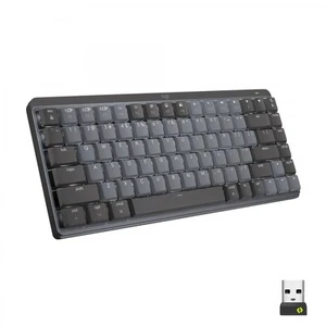 Logitech MX Mechanical Mini Wireless Keyboard Bluetooth RF Tenkeyless Gray US - Afbeelding 1 van 6
