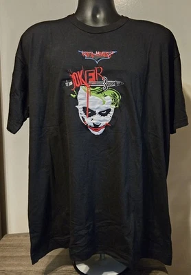 De Colección: The Dark Night Joker - Camiseta Años 2000 2x Bordada *NUEVA Foto 1 de 2