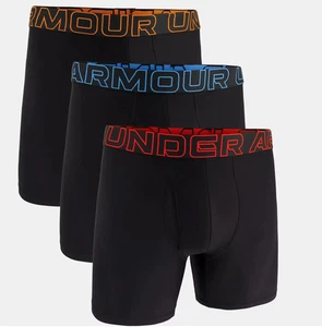 Under Armour Men's L size UA Performance Tech 6" Boxerjock 3 Pairs Brand NIB - Picture 1 of 4