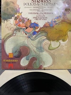 Strauss Polkas And Overtures London Philarmonic Orchestra Vinyl LP CFP 40048 VG+ - Image 1 of 4