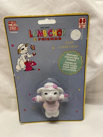 Vintage 1994 Lamb Chop Lambchop Bendable Baby Lamb chop Figure NOS Cover