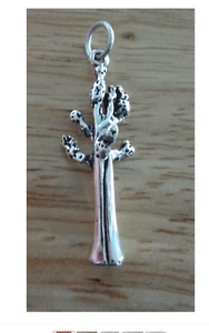 Dije de plata esterlina 30x12 mm secuoya árbol bosque California - Imagen 1 de 2