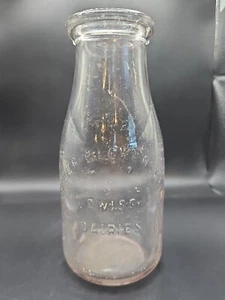 TREP Schneider Becker Swiss Dairy Pint frühe Milchflasche NJ ????? geprägt - Bild 1 von 9