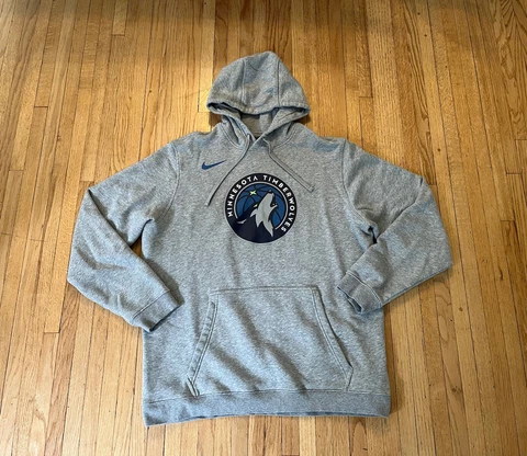 Minnesota Timberwolves Nike Dri-Fit Authentic Hoodie Mens XXL Gray EUC NBA Cover