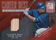 2015 Elite Career Bests Materials #8 Alex Rodriguez/299  