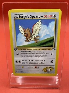 Tarjeta de Pokémon de Héroes de Gimnasio del Teniente Surge's Spearow 83/132 ¡casi como nueva! - Imagen 1 de 2