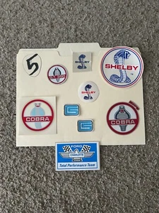 1960s Shelby American original group of factory decals an patches, group five. - Picture 1 of 2