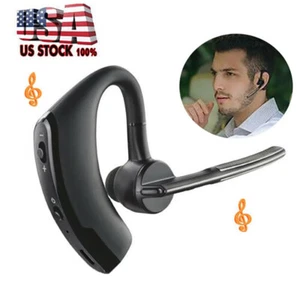 Bluetooth Headset Noise Cancelling Wireless Earphone Sport Running Earpiece - Picture 1 of 10