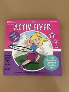 The ACTIV FLYER Outdoor Frisbee Toss Rings for Kids & Adults Pink And Purple - Picture 1 of 5