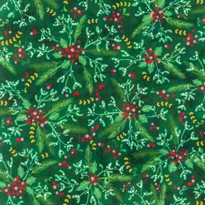 Holiday Flourish Minky - Continuous yards available. - Picture 1 of 1