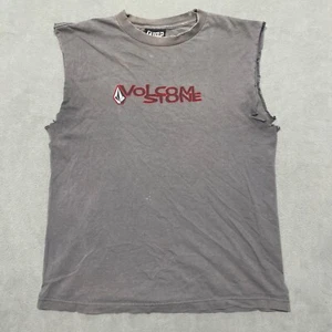 Vintage Volcom Shirt Thrashed Distressed Faded Cut Off Skate Surf Faded M USED - Picture 1 of 9