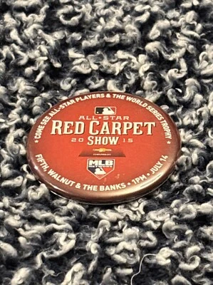 2015 MLB All Star Game Cincinnati OH Reds Red Carpet Show Button - Image 1 of 3