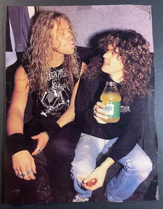 METALLICA VINTAGE 1980'S MAGAZINE PINUP POSTER CLIPPING (PH28) - Picture 1 of 1