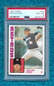 1984 TOPPS #470 NOLAN RYAN PSA 8 NM-MINT HOF ASTROS ANGELS METS RANGERS - Picture 1 of 1