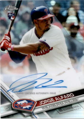 2017 Topps Chrome #RA-JA Jorge Alfaro /499 Auto Philadelphia Phillies - Image 1 of 2