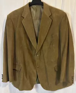 New England Collection Men's Corduroy Blazer Jacket Size 50R Brown - Picture 1 of 12