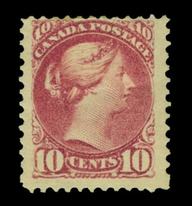 CANADA 1880  Queen Victoria  10c deep lilac rose  Scott # 40b  mint MH  F/VF - Picture 1 of 2