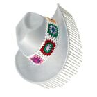 Cowboy Hats Hand Beading Diamond and Crocheted Belt for Bachelorette Party