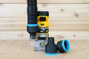 2 1/2" Shop Vac Hose Adapter for Dewalt Router DWP611 & Dewalt 20v DWC600 - Picture 1 of 4